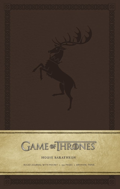 Game of Thrones: House Baratheon Hardcover Ruled Journal, Hardback Book