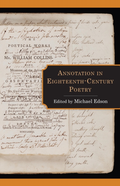 Annotation in Eighteenth-Century Poetry, EPUB eBook