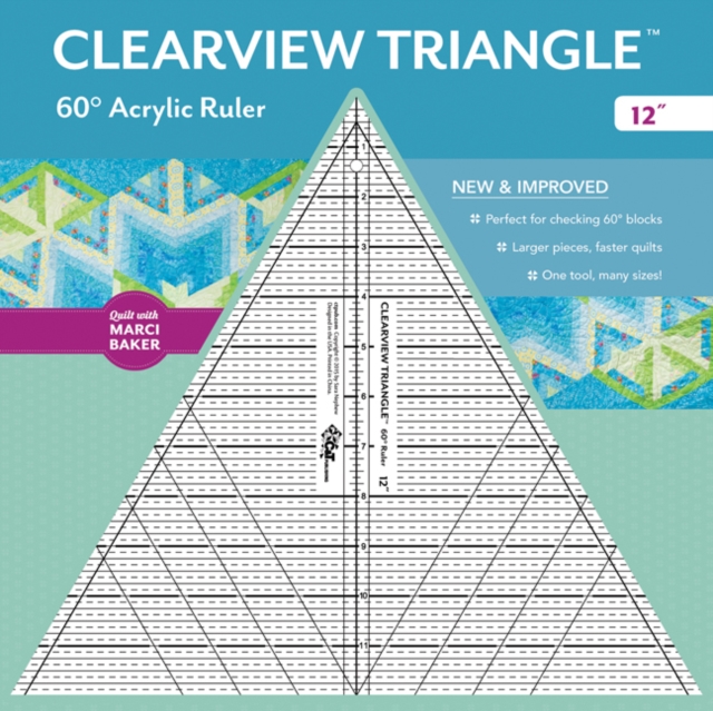 Clearview Triangle (TM) 60 Degrees Acrylic Ruler - 12", General merchandise Book