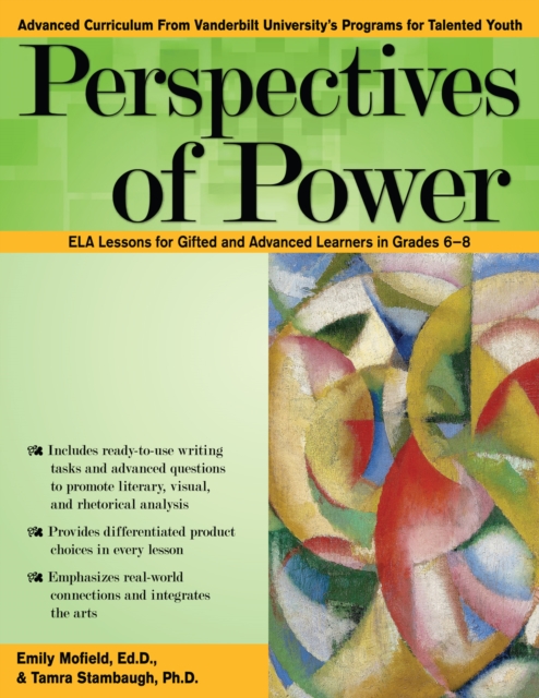 Perspectives of Power : ELA Lessons for Gifted and Advanced Learners in Grades 6-8, Paperback / softback Book