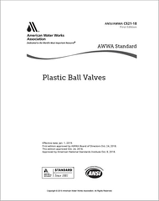AWWA C621-18 Internal Pipe Joint Seal Assemblies for Water Service, Paperback / softback Book