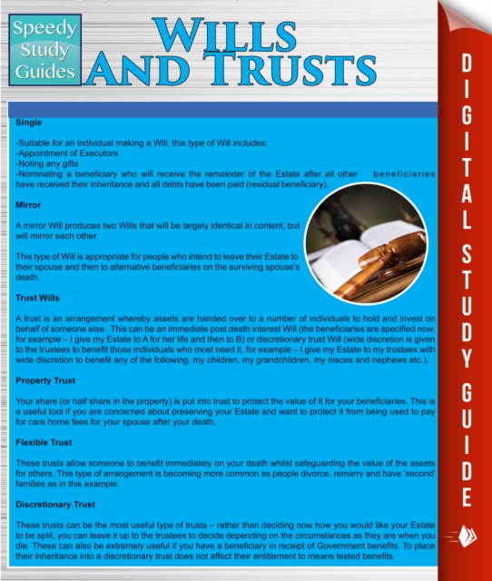 Wills And Trusts (Speedy Study Guides), PDF eBook