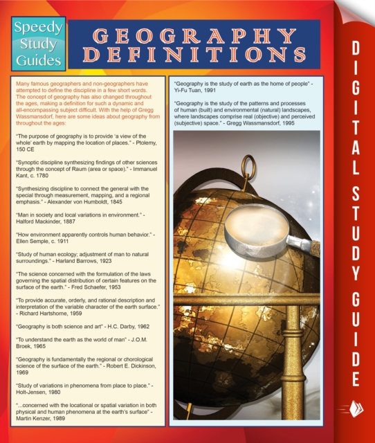 Geography Definitions (Speedy Study Guide), EPUB eBook