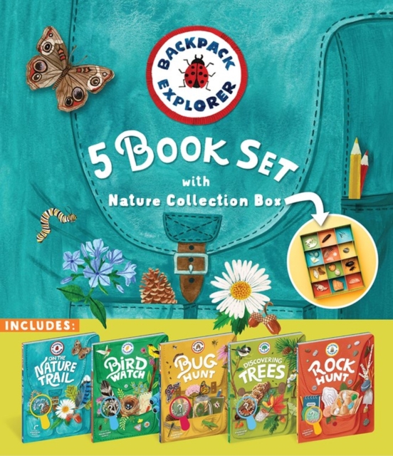Backpack Explorer 5-Book Set with Nature Collection Box, Hardback Book