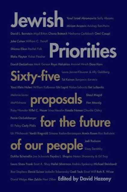 Jewish Priorities : Sixty-Five Proposals for the Future of Our People, Hardback Book