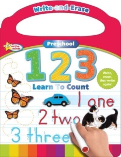Active Minds Write-And-Erase Preschool 123 : Learn to Count, Board book Book