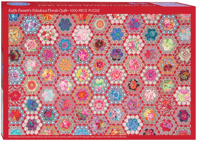 Kaffe Fassett’s Fabulous Florals Quilt Jigsaw Puzzle : 1000 Pieces, Dimensions 29.5? x 19.7?, General merchandise Book