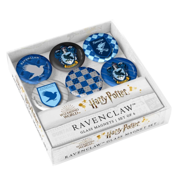 Harry Potter: Ravenclaw Glass Magnet Set : Set of 6, Other printed item Book
