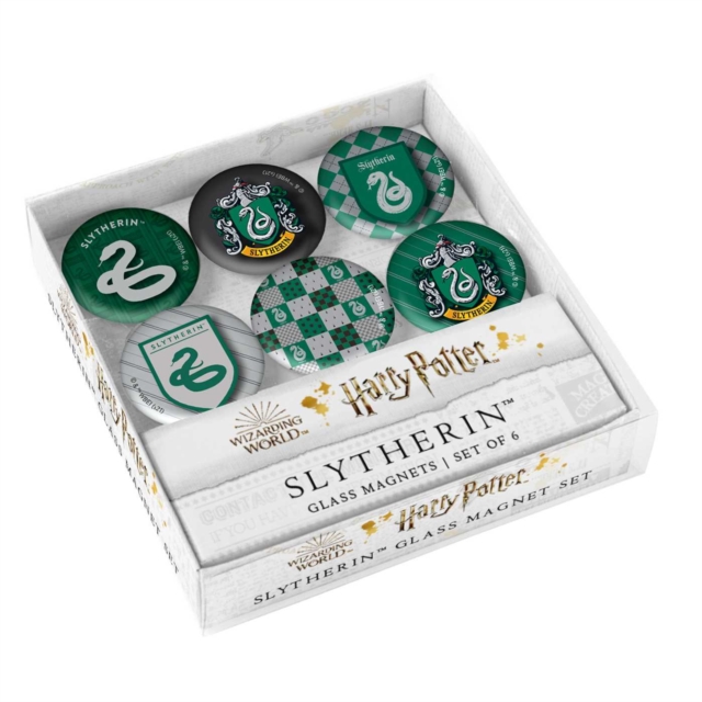 Harry Potter: Slytherin Glass Magnet Set : Set of 7, Other printed item Book