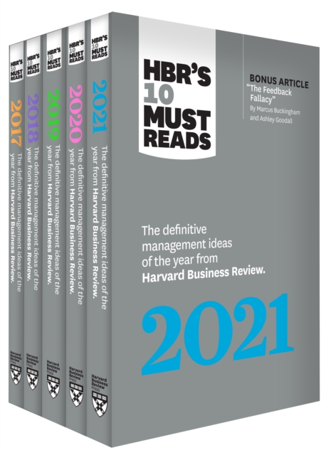 5 Years of Must Reads from HBR: 2021 Edition (5 Books) : (5 Books), Multiple-component retail product, shrink-wrapped Book