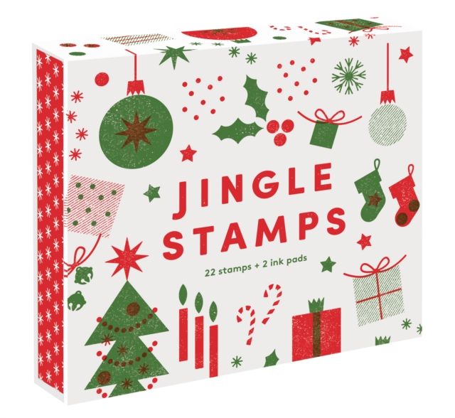 Jingle Stamps : 22 stamps + 2 ink pads, Kit Book