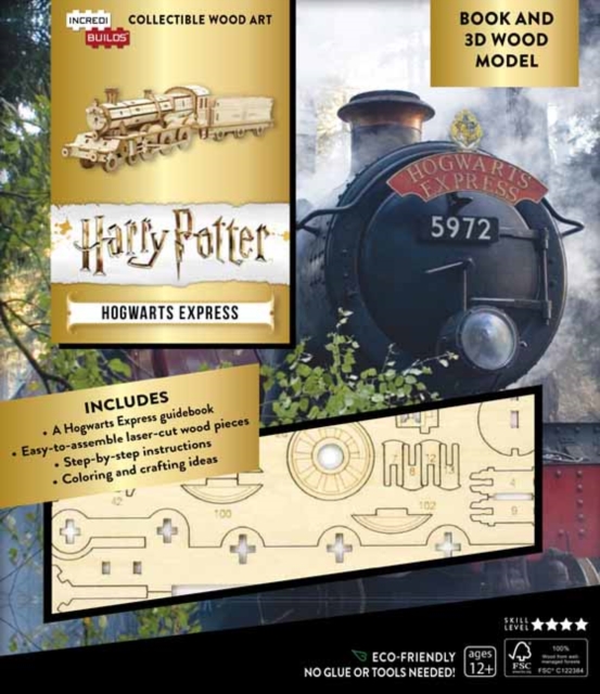 IncrediBuilds: Harry Potter : Hogwarts Express Book and 3D Wood Model, Kit Book