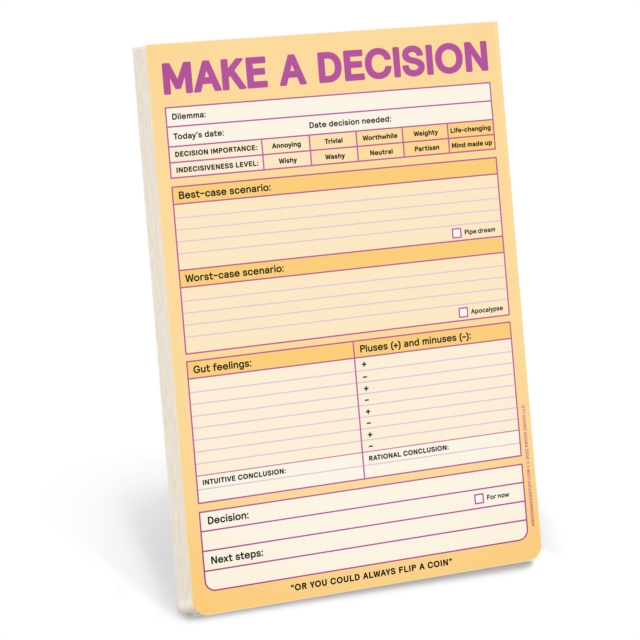 Knock Knock Make a Decision Pad (Pastel Version), Other printed item Book