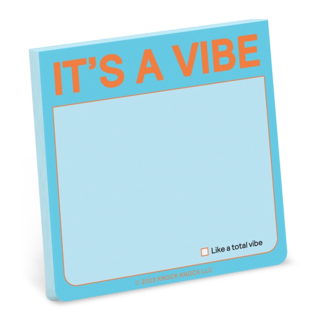Knock Knock It's a Vibe Sticky Note, Other printed item Book