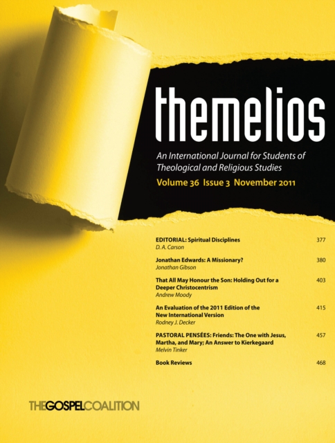 Themelios, Volume 36, Issue 3, PDF eBook
