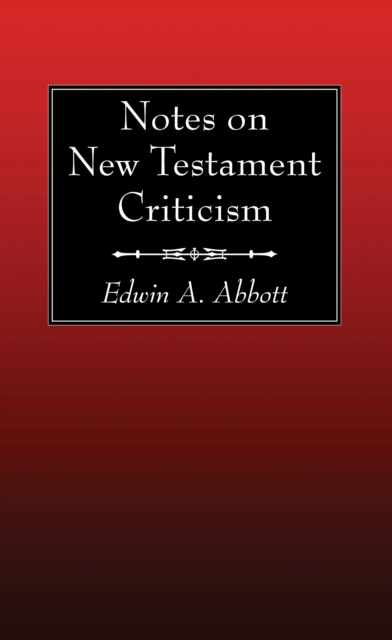 Notes on New Testament Criticism, PDF eBook