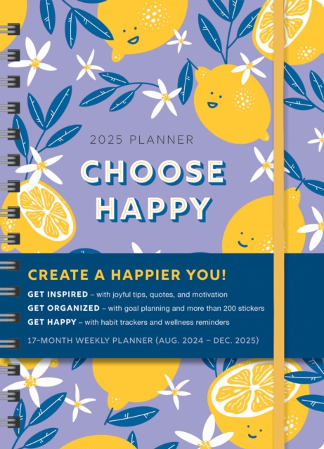 2025 Choose Happy Planner : August 2024-December 2025, Calendar Book