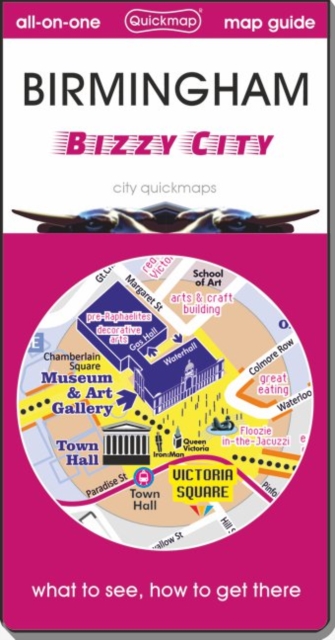 Birmingham bizzy city : Map guide of What to see & How to get there, Sheet map, folded Book