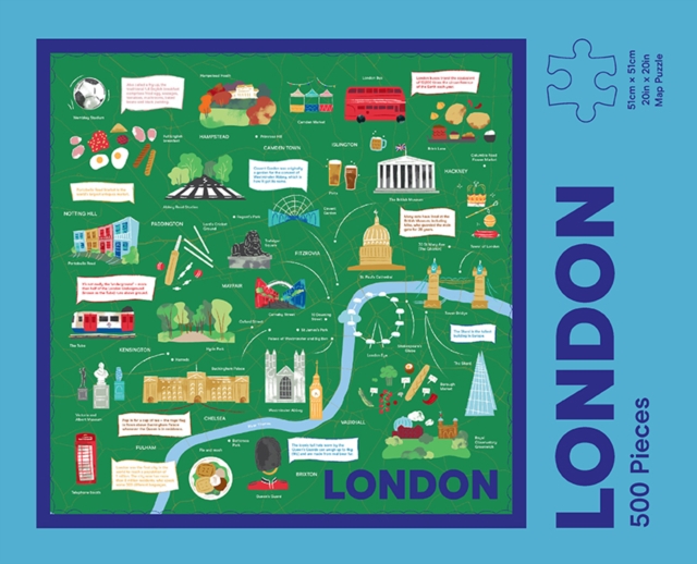London Map Puzzle : 500-Piece Jigsaw Puzzle, Jigsaw Book