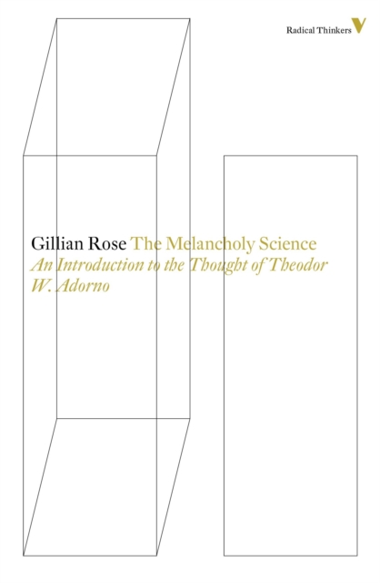 The Melancholy Science : An Introduction to the Thought of Theodor W. Adorno, Paperback / softback Book