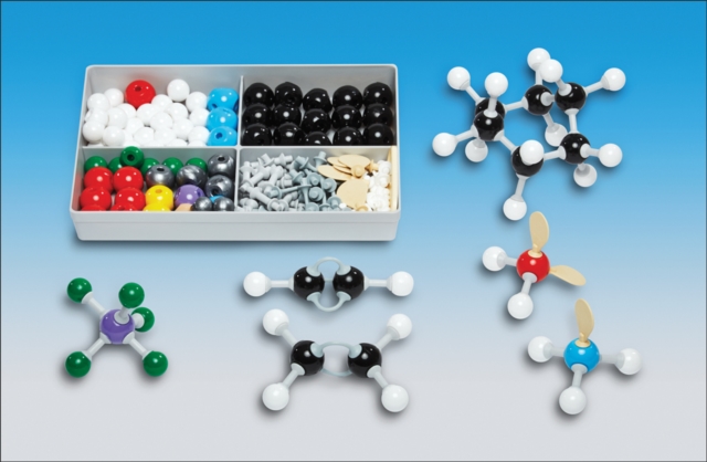 Molymod MMS-072 : Molecular Set for Inorganic & Organic Chemistry, 72 atoms, Kit Book