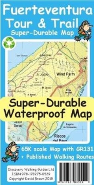 Fuerteventura Tour and Trail Map, Sheet map Book