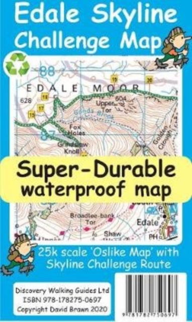 Edale Skyline Challenge Map, Sheet map Book
