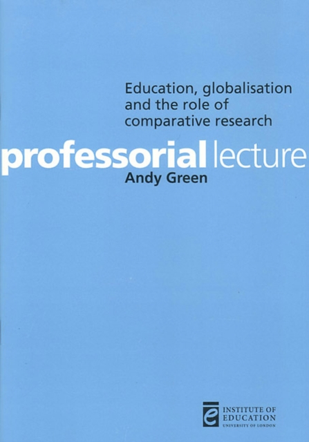 Education, Globalisation and the Role of Comparative Research, PDF eBook