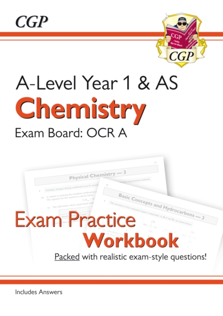 A-Level Chemistry: OCR A Year 1 & AS Exam Practice Workbook - includes Answers, Paperback / softback Book