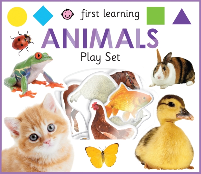 First Learning Animals Play Set, Hardback Book