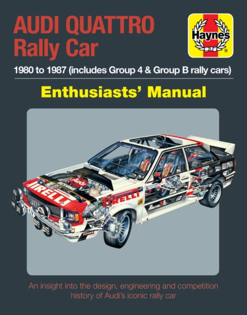 Audi Quattro Rally Car Manual : 1980 to 1987 (includes Group 4 & Group B rally cars), Hardback Book