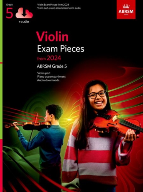 Violin Exam Pieces from 2024, ABRSM Grade 5, Violin Part, Piano Accompaniment & Audio, Sheet music Book
