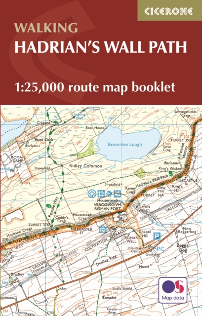 Hadrian's Wall Path Map Booklet : 1:25,000 OS Route Mapping, Paperback / softback Book