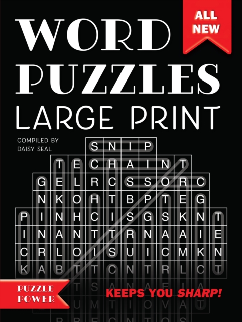 Word Puzzles Large Print : Word Play Twists and Challenges, Spiral bound Book