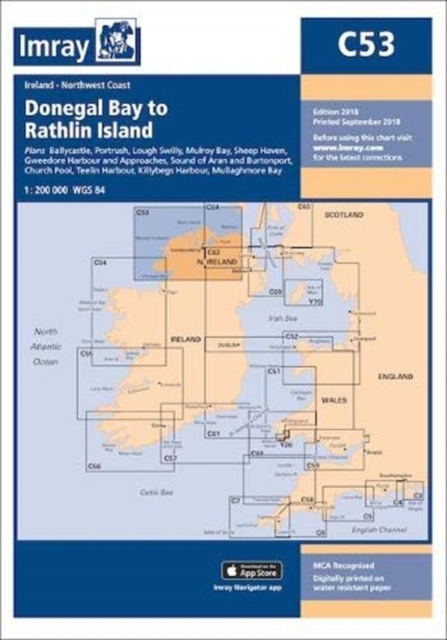 Imray Chart C53 : Donegal Bay to Rathlin Island, Paperback / softback Book