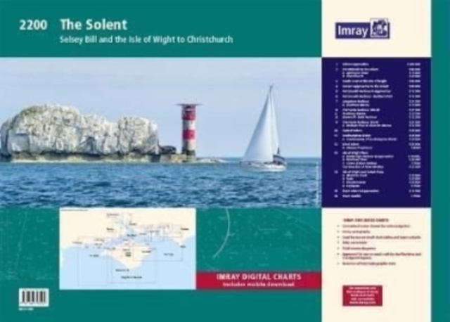 2200 The Solent Chart Pack : Selsey Bill and the Isle of Wight to Christchurch, Sheet map, flat Book