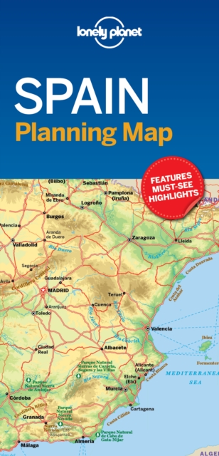 Lonely Planet Spain Planning Map, Sheet map, folded Book