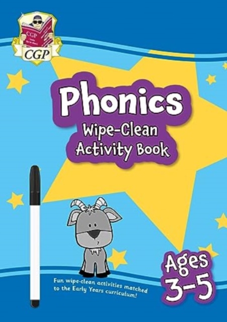 New Phonics Wipe-Clean Activity Book for Ages 3-5 (with pen), Multiple-component retail product, part(s) enclose Book
