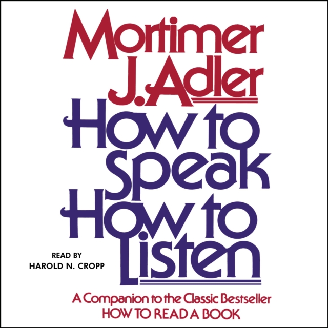 How to Speak How to Listen, eAudiobook MP3 eaudioBook