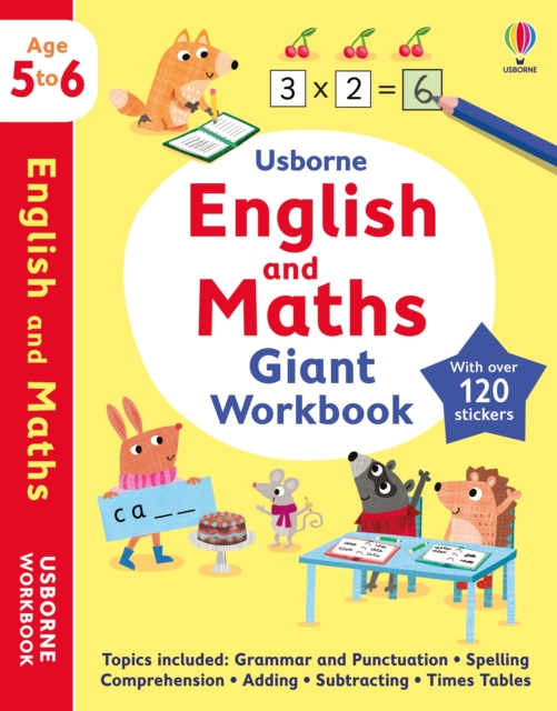 Usborne English and Maths Giant Workbook 5-6, Paperback / softback Book