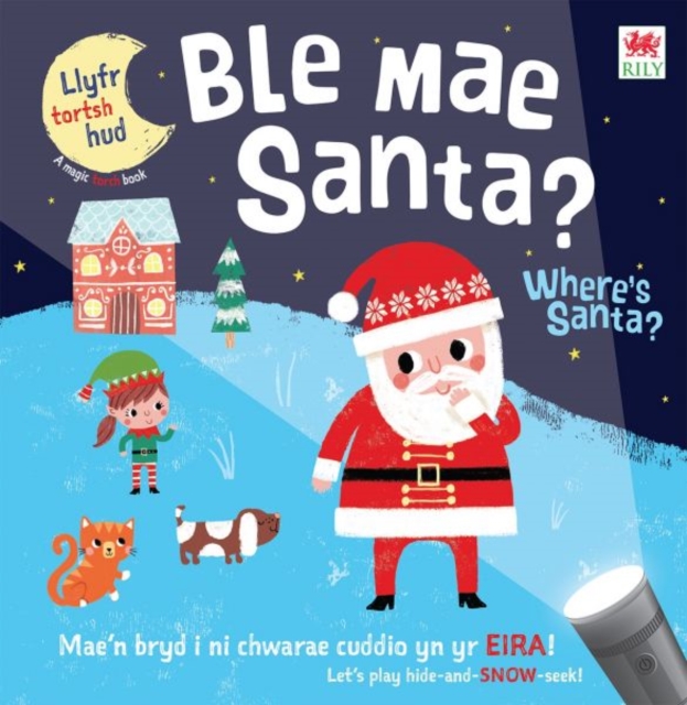 Ble Mae Santa / Where's Santa?, Hardback Book