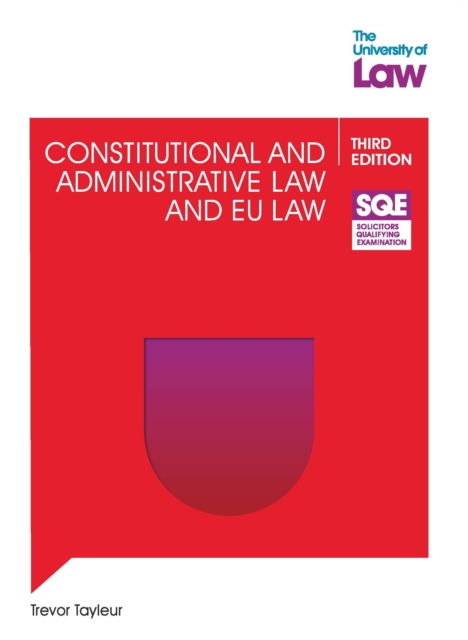 SQE - Constitutional and Administrative Law and EU Law 3e, Paperback / softback Book