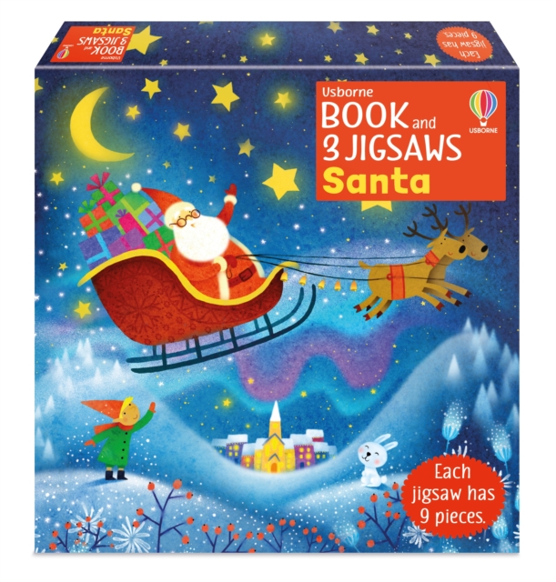 Usborne Book and 3 Jigsaws: Santa, Paperback / softback Book