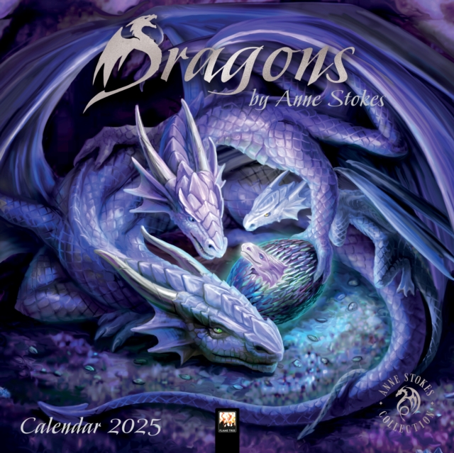 Dragons by Anne Stokes Wall Calendar 2025 (Art Calendar), Calendar Book