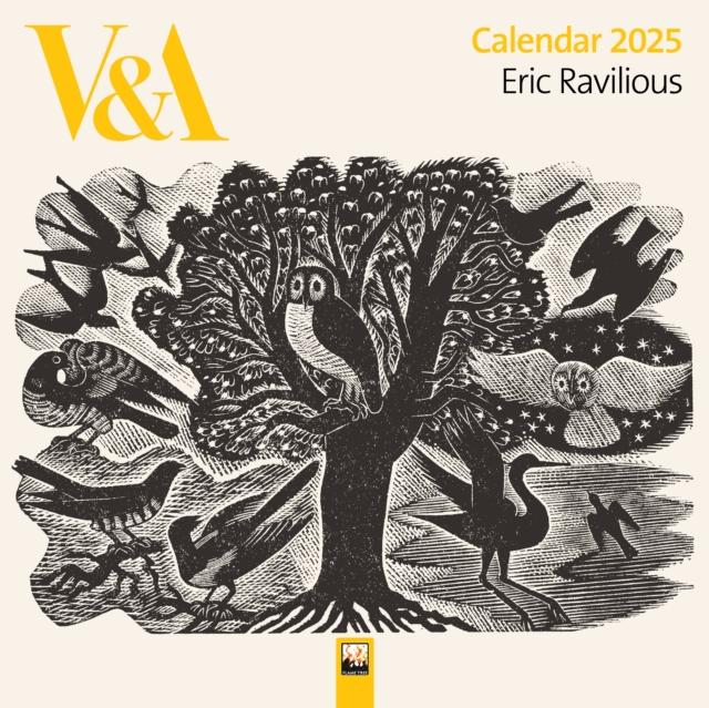 V&A: Eric Ravilious Wall Calendar 2025 (Art Calendar), Calendar Book