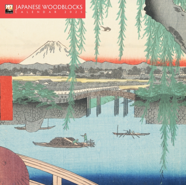 Japanese Woodblocks Mini Wall Calendar 2025 (Art Calendar), Calendar Book
