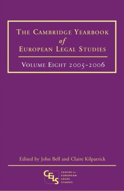 Cambridge Yearbook of European Legal Studies, Hardback Book