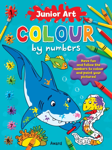 Junior Art Colour By Numbers: Shark, Paperback / softback Book