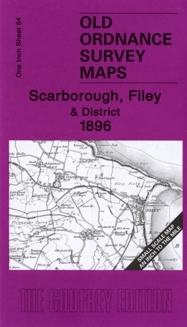 Scarborough, Filey and District 1896 : One Inch Sheet 54, Sheet map, folded Book
