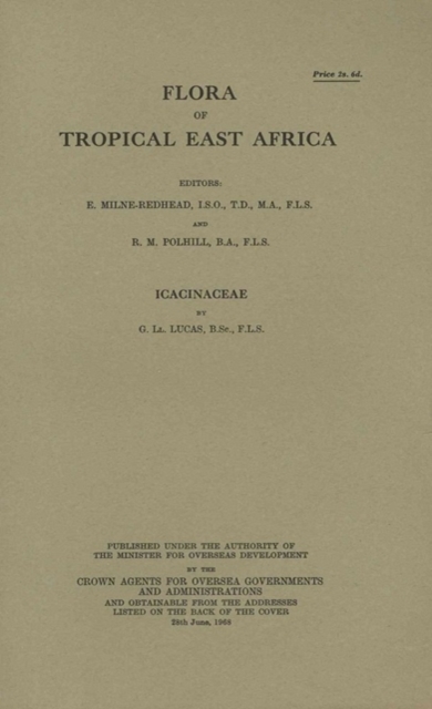 Flora of Tropical East Africa: Icacinaceae : Icacinaceae, Paperback / softback Book